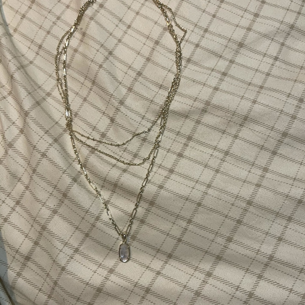 Kendra Scott gold 3 layer necklace